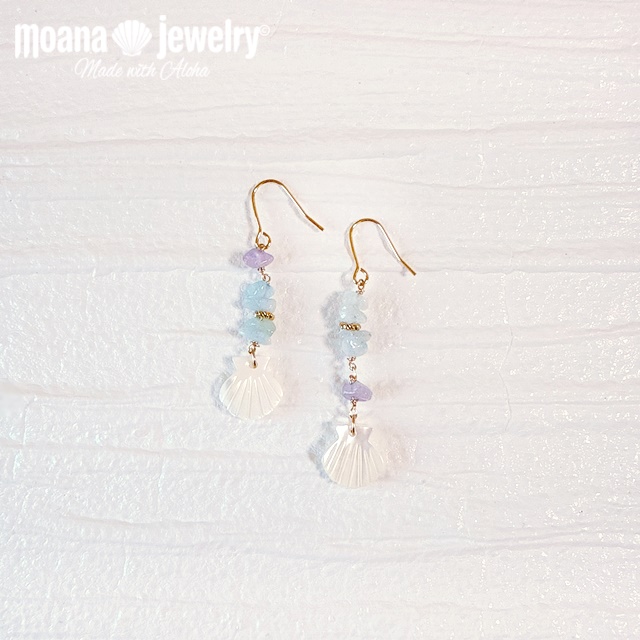 moana_p360　海を感じるピアス　sea shell