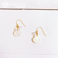 hp_p326 14KGF製 シェル フックピアス Shell × White Opal