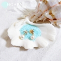 moana_hp14kgfp21　小さい14KGFピアス　 Fresh Water Pearl&Sea Shell&Sea Star