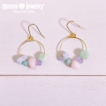 moana_p348　海を感じるフープピアス　pastel sea