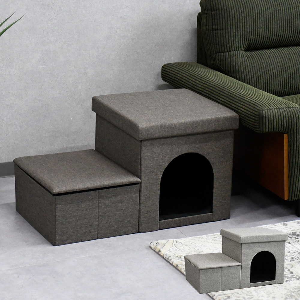 ドッグステップ 犬 階段 収納可能 踏み台 スロープ 2段 ソファー ペット ステップ ヘルニア 小型犬 室内犬 ベビー かわいい チワワ プードル シーズー ポメラニアン 折り畳み式 猫 負担を軽減 高齢犬 シニア犬 介護用品