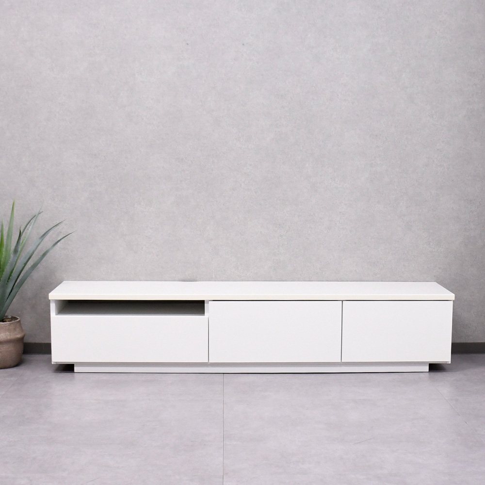 【1本限定】 180cm幅の国産テレビボード 完成品 ホワイト 日本製 テレビ台 アウトレット家具 mobler 通販 激安 F0730C