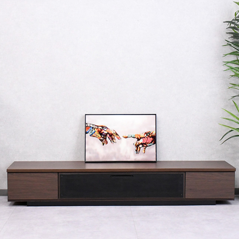 180cm幅国産テレビボード 完成品 日本製 ブラウン F☆☆☆☆ エフフォースター 大きい アウトレット家具 通販 mobler F0730G