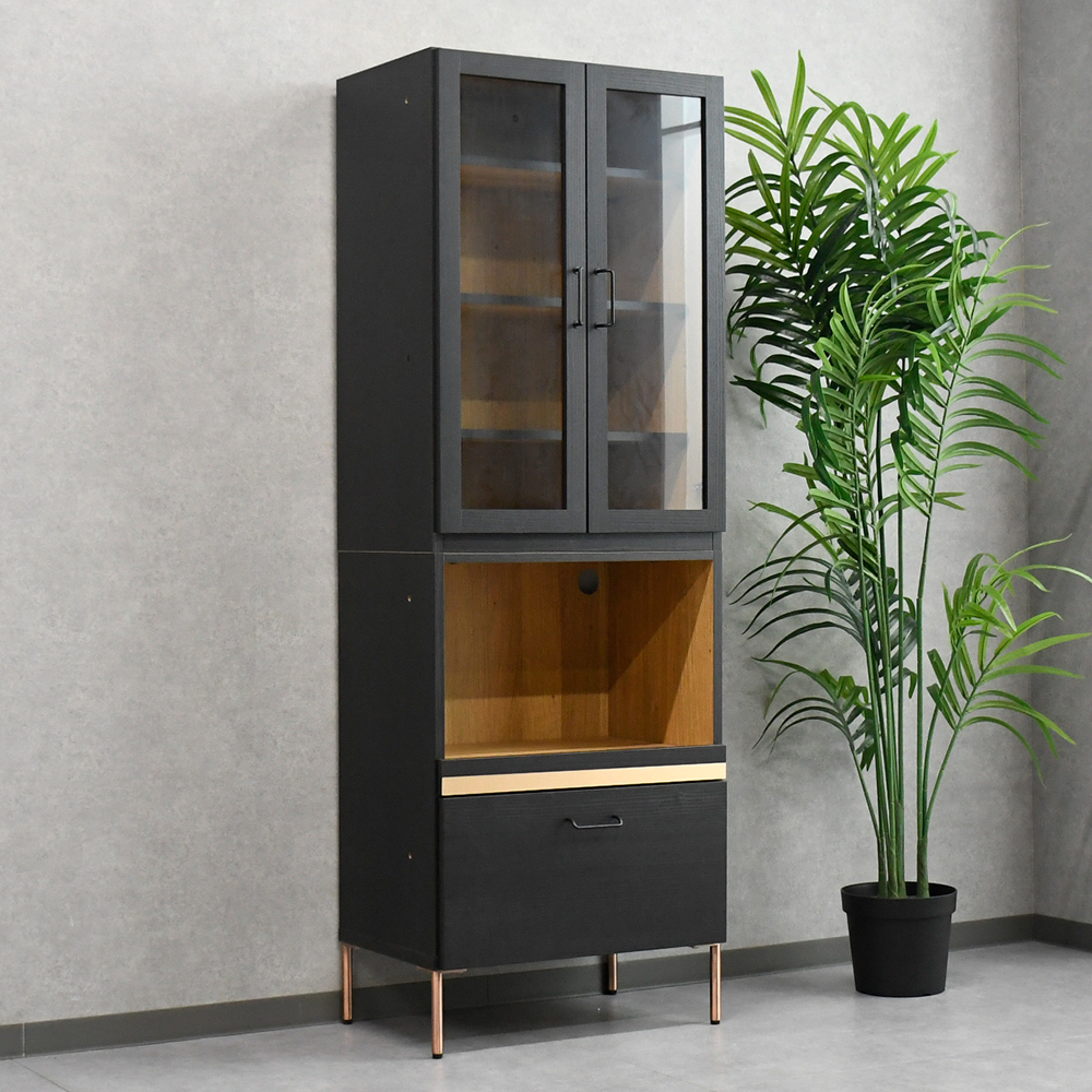 【アウトレット商品】国産 完成品 60cm幅食器棚 キッチン収納 FA6A