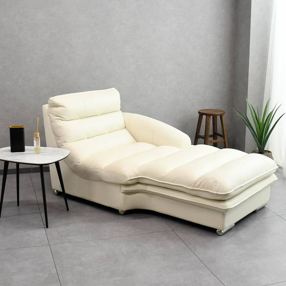 【アウトレット商品】 イタリアンレザー カウチソファ シェーズロング 2人掛け