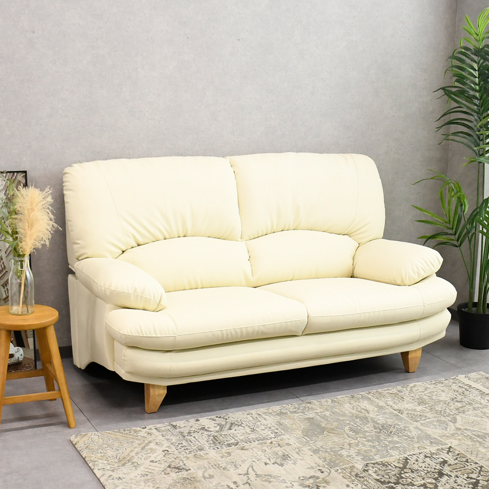 【アウトレット商品】 関家具 スイート 合成皮革 ホワイト