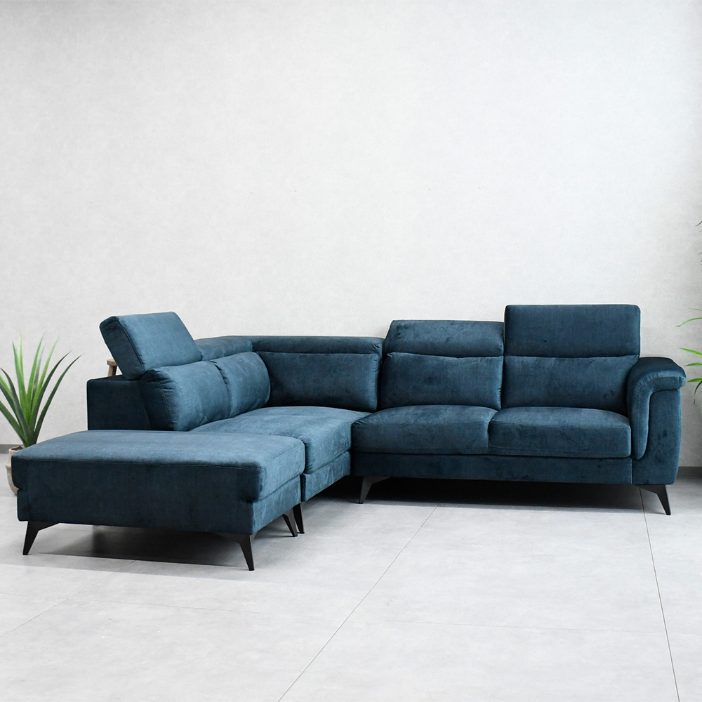 【アウトレット商品】 エコテックススタンダード100の生地を使用したお子様にも優しいカウチソファ L字ソファ