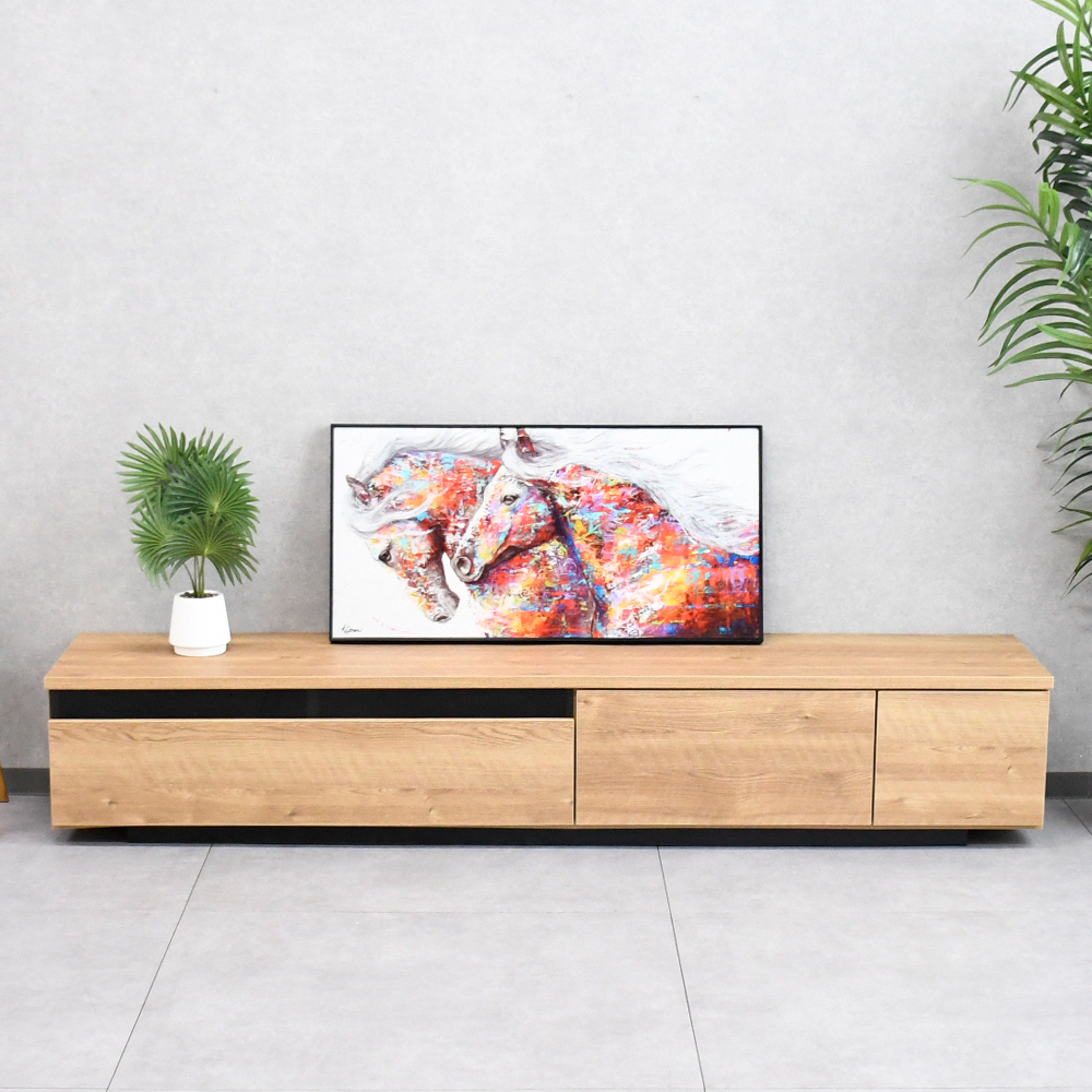 【アウトレット商品】 国産完成品200cm幅テレビ台 テレビボード