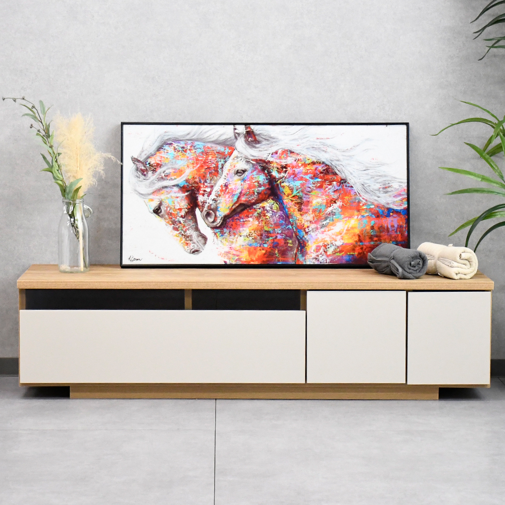 【アウトレット商品】 国産完成品140cm幅テレビ台 テレビボード