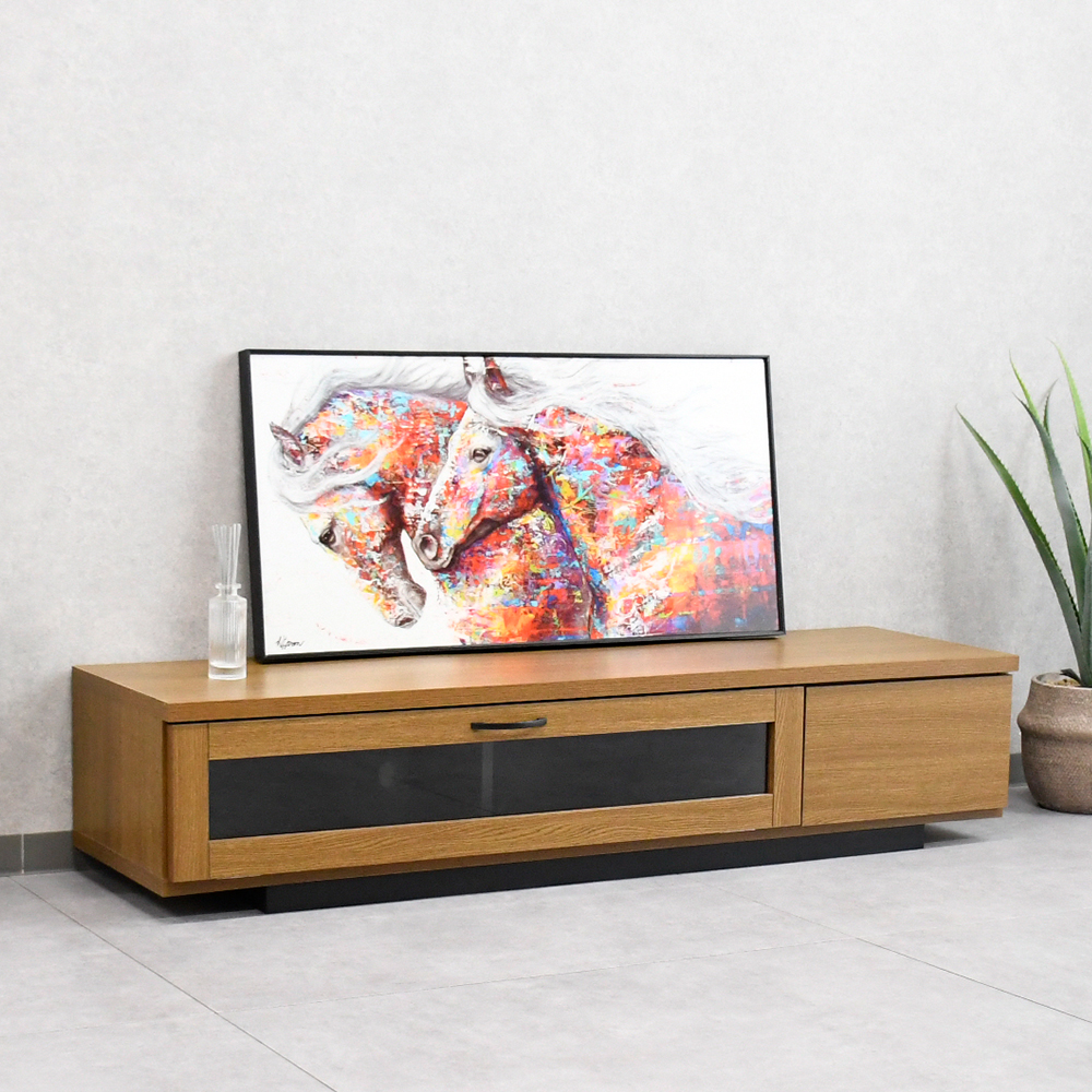 【アウトレット】 国産完成品140cm幅テレビ台 テレビボード FD1B