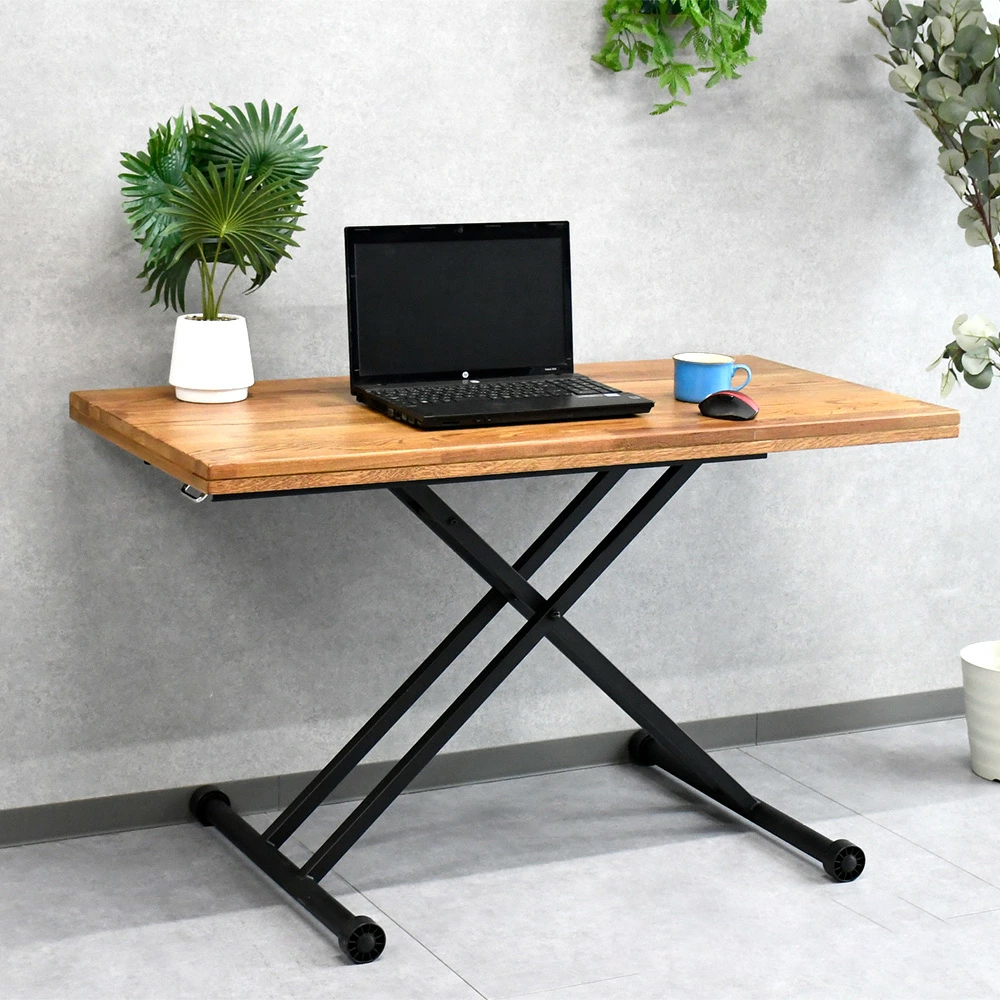 【アウトレット商品】 昇降テーブル センターテーブル リビングテーブル  無垢 ル 120cm幅  FC13C