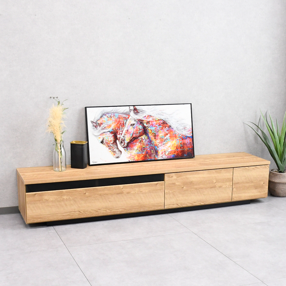 新品アウトレット商品】 国産完成品200cm幅テレビ台 テレビボード