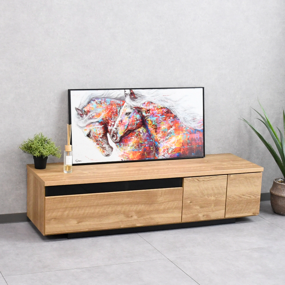 【アウトレット商品】 国産完成品140cm幅テレビ台 FE7H