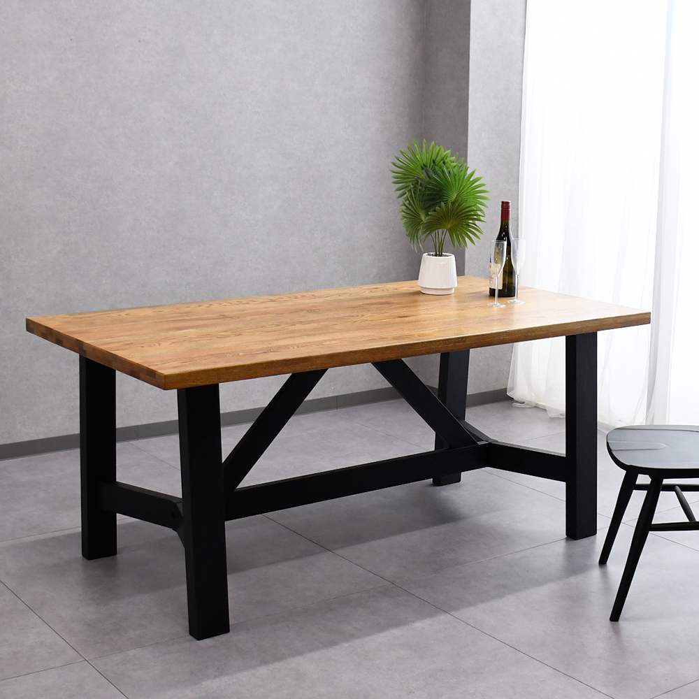 【アウトレット商品】 無垢材160cm幅ダイニングテーブル FD10F