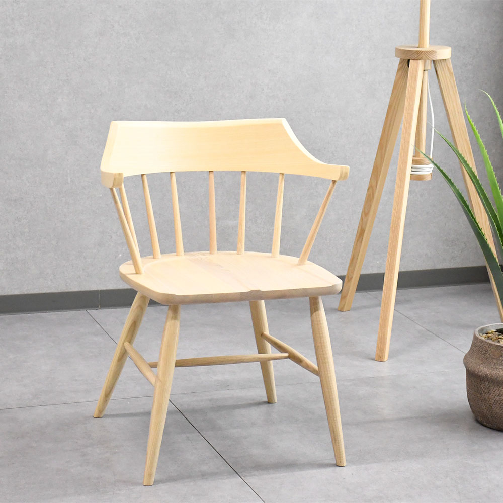 【アウトレット商品】アッシュ無垢材ダイニングチェアー FD15C