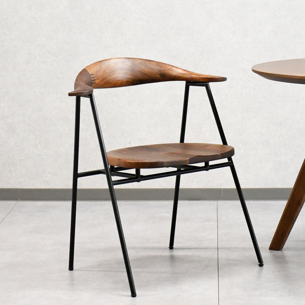 【アウトレット商品】ウォールナット無垢材ダイニングチェア シギヤマ家具工業 FREDDO