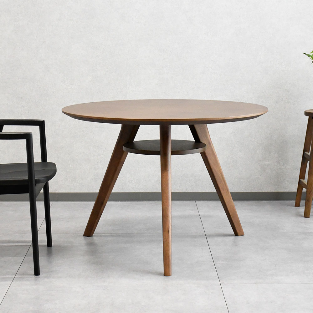 【アウトレット商品】ラジアルパターンオーク円形ダイニングテーブル 丸型 シギヤマ家具工業