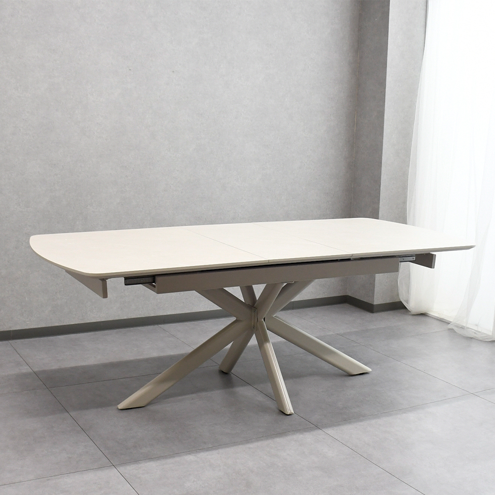 【アウトレット商品】 訳あり伸長式ダイニングテーブル 160-200cm