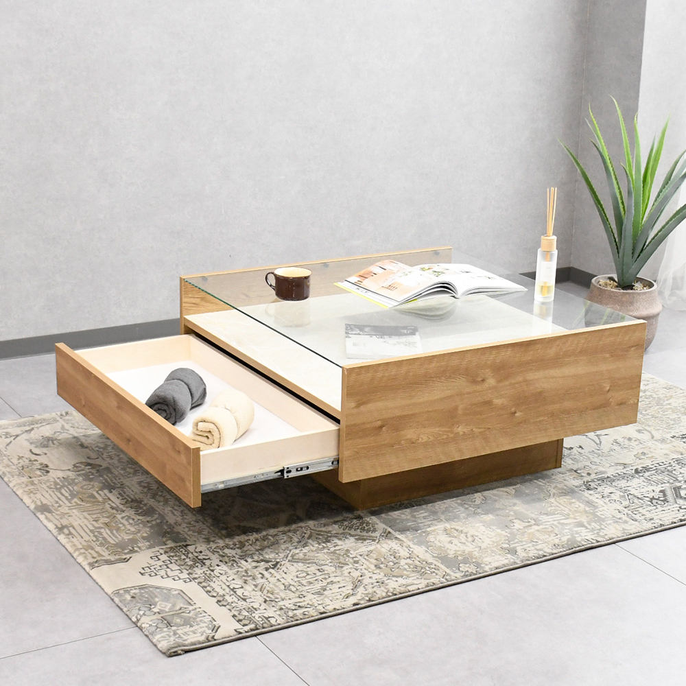 【アウトレット商品】 国産完成品85cm幅センターテーブル