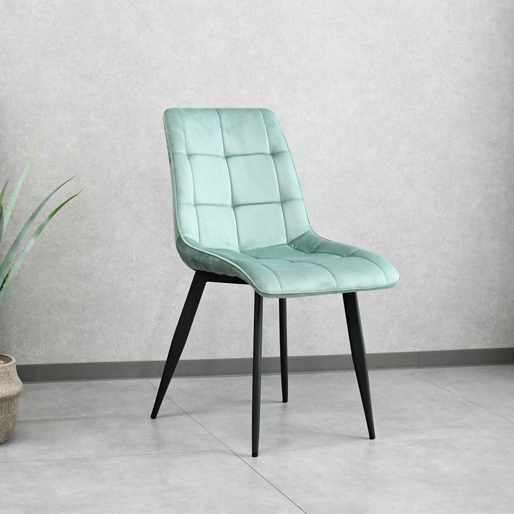 【アウトレット】ベルベット調ダイニングチェア FE15A