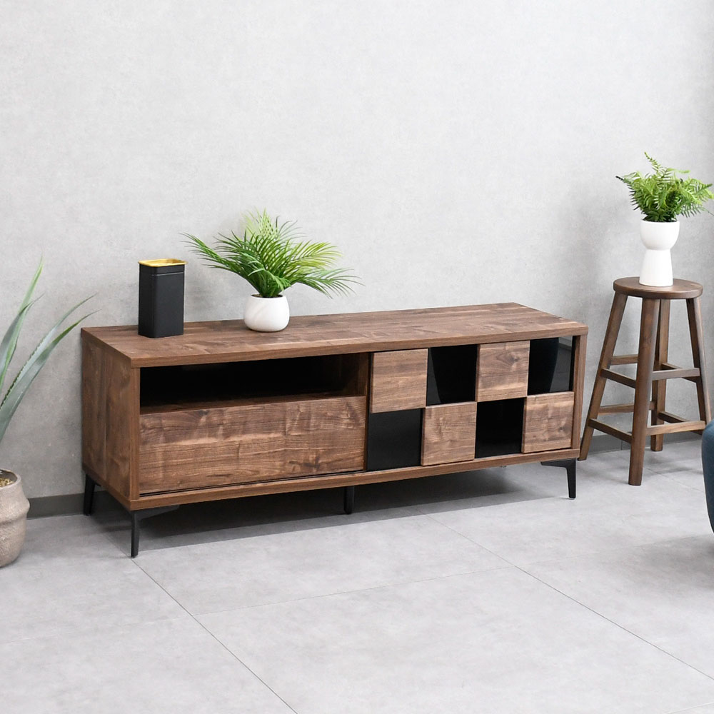 【アウトレット】国産完成品140cm幅テレビ台 足の取り付けのみ テレビボード