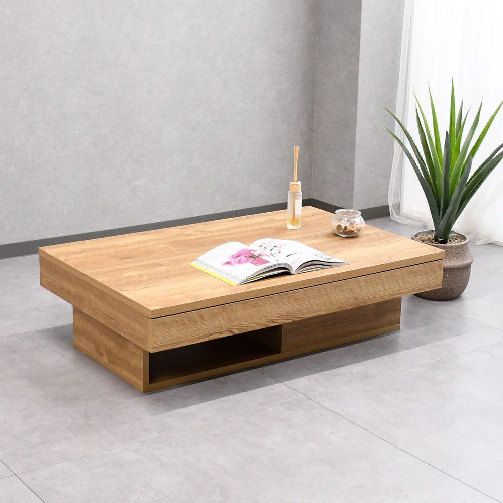 【アウトレット】 国産完成品大容量収納ローテーブル センターテーブル FF19D