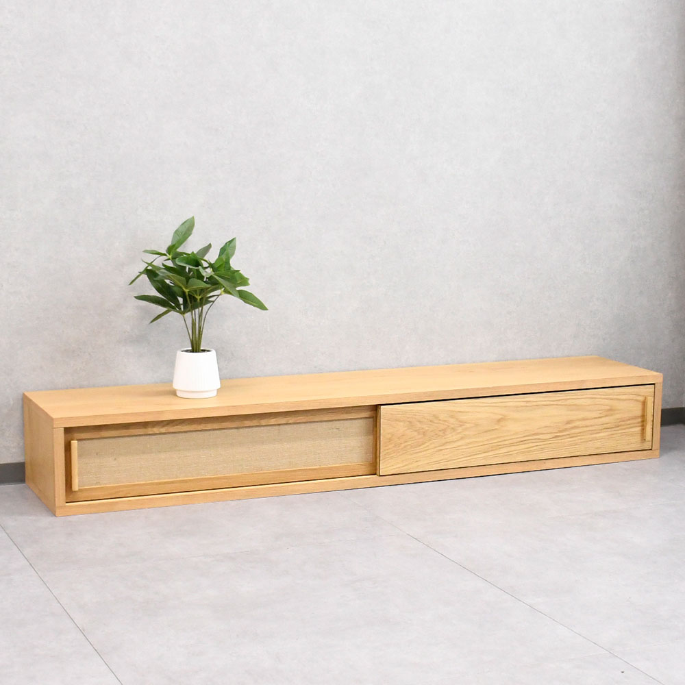 【アウトレット】 国産完成品麻材180cm幅テレビボード FG8A