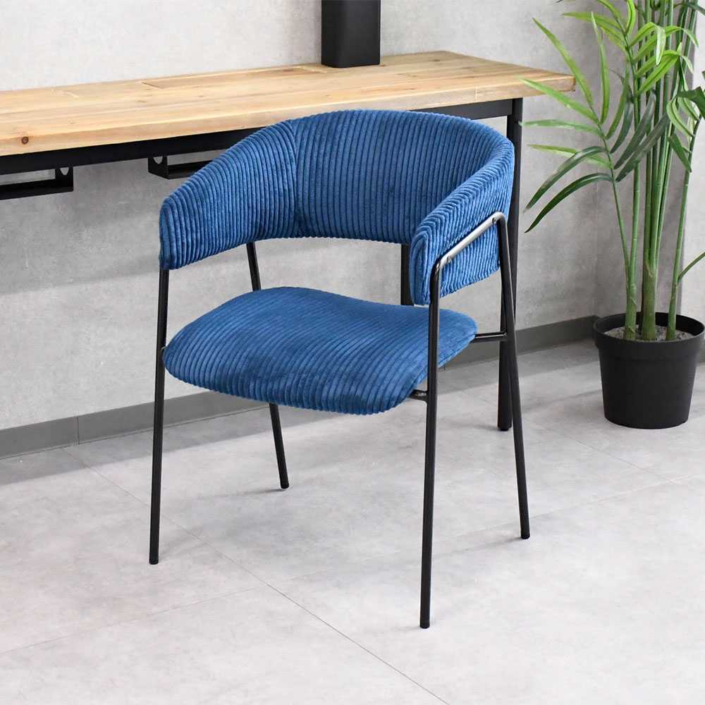 【アウトレット】コーデュロイ北欧デザインダイニングチェア 椅子 FG24G