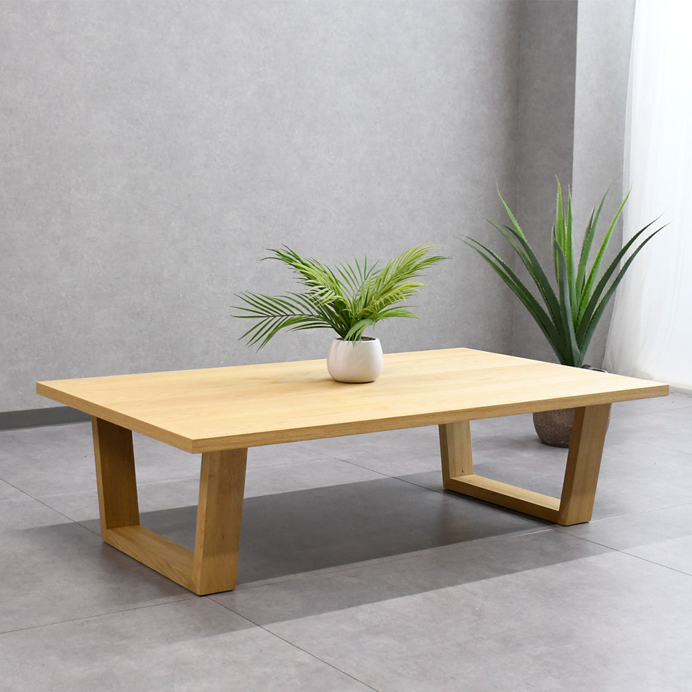 オーク突板　ローテーブル 120cm幅オーク突板ローテーブル 大きい センターテーブル mobler