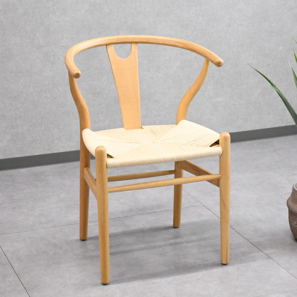 【新品アウトレット】ビーチ無垢材北欧デザインダイニングチェア OJ2E