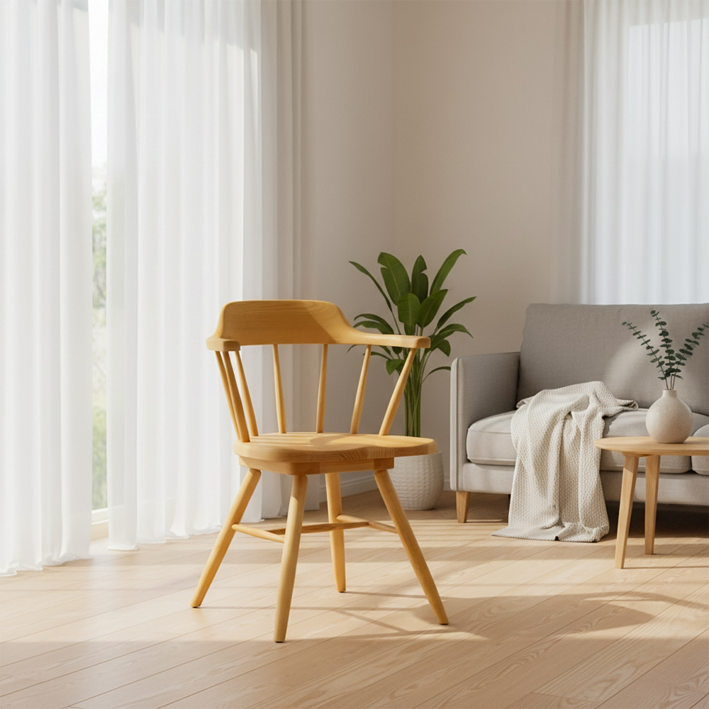 新品アウトレット】伝統的なデザイン！アッシュ無垢材回転式ダイニング