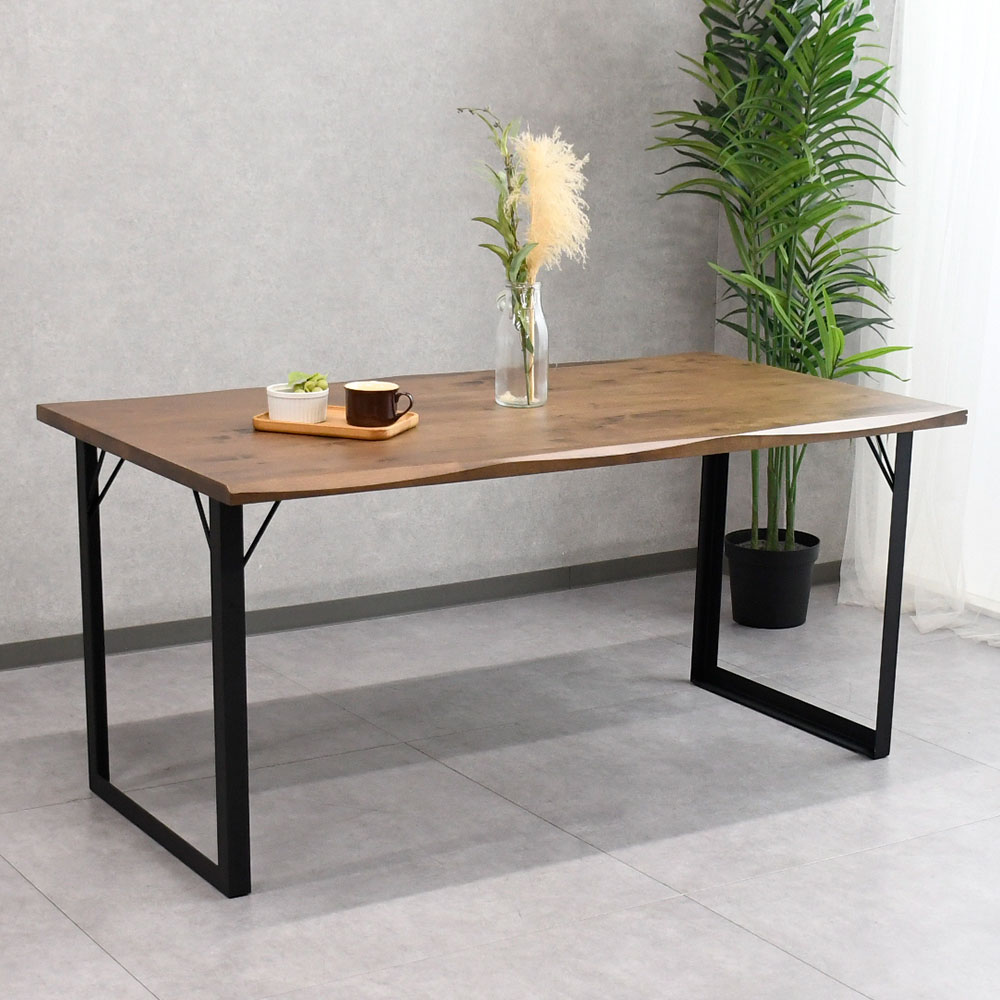 【新品アウトレット】バーチ無垢材150cm幅ダイニングテーブル FI18D