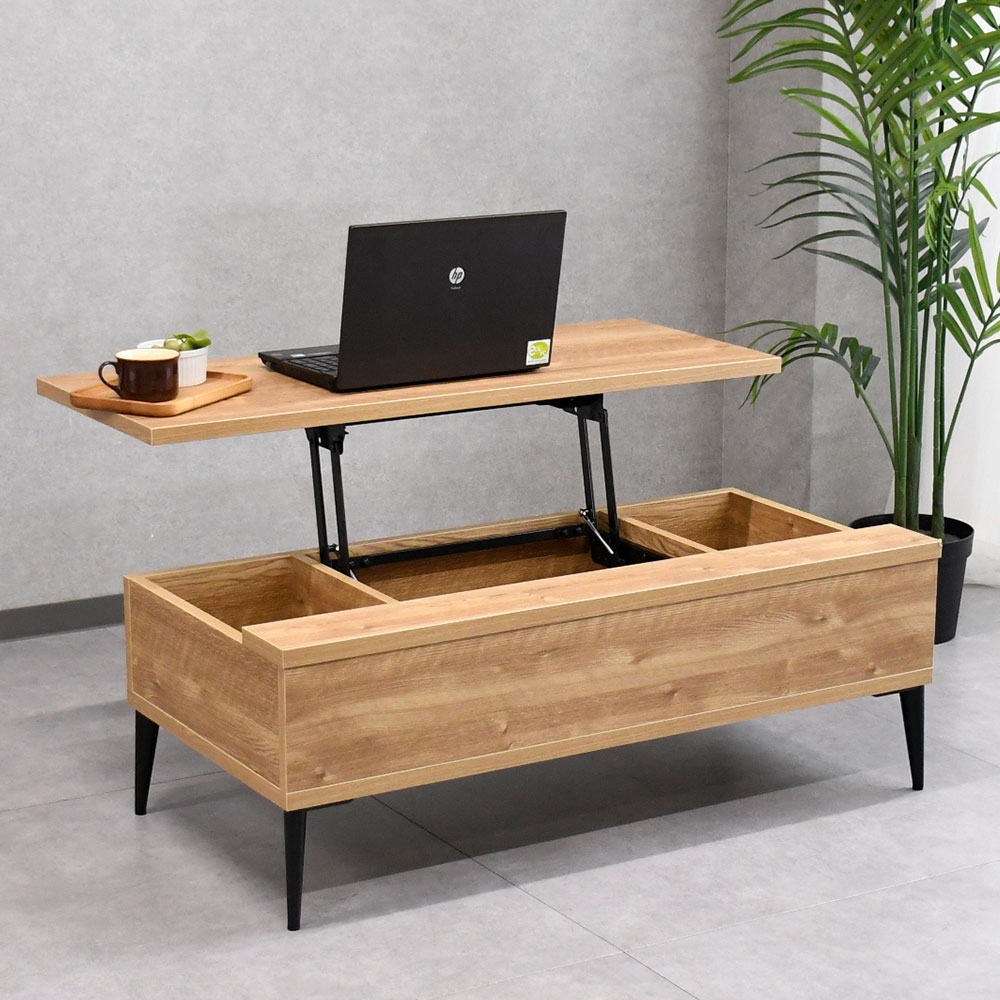 【新品アウトレット】国産半完成品昇降式テーブル ローテーブル FI1K