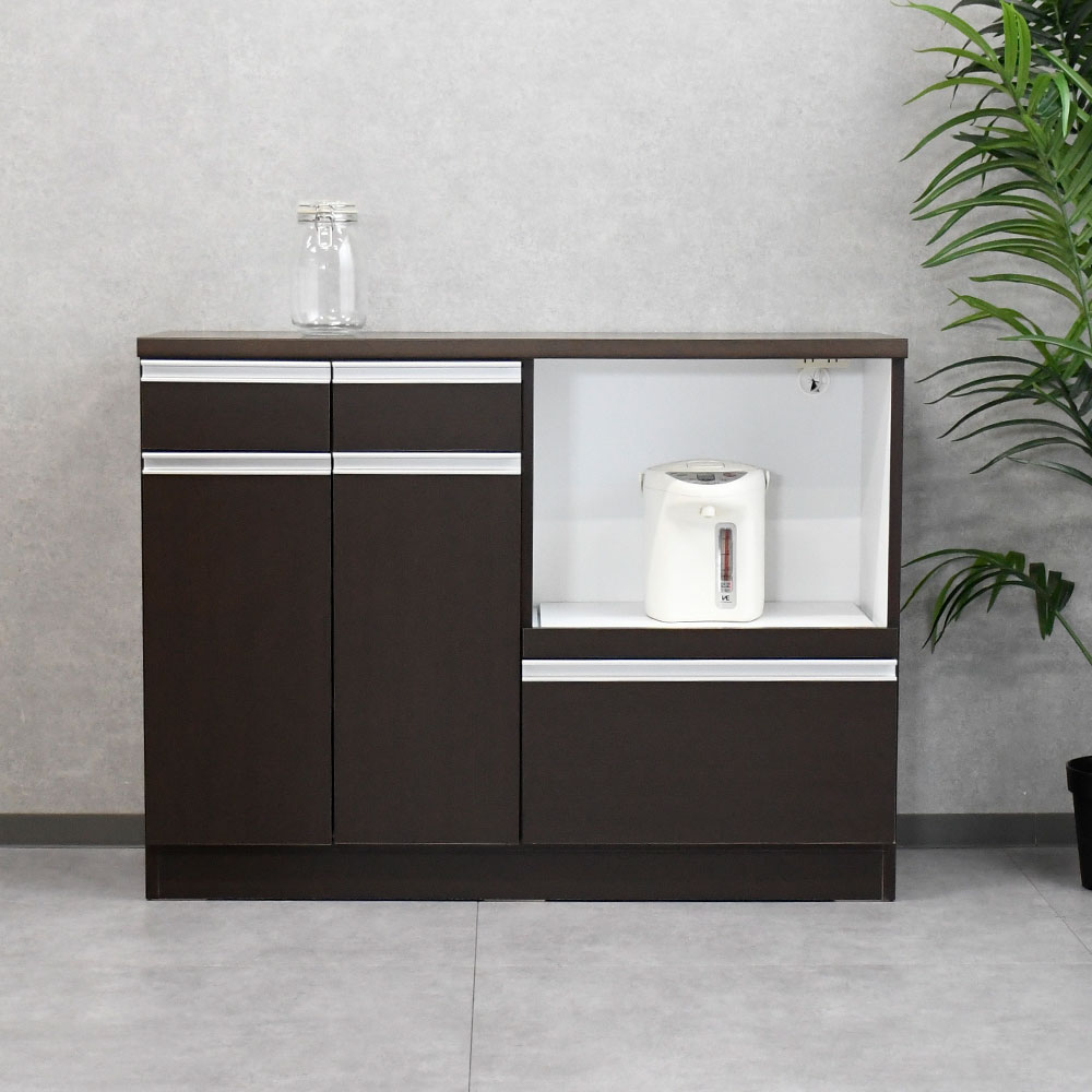 【新品アウトレット】国産完成品120cm幅キッチン収納 食器棚 FI3F