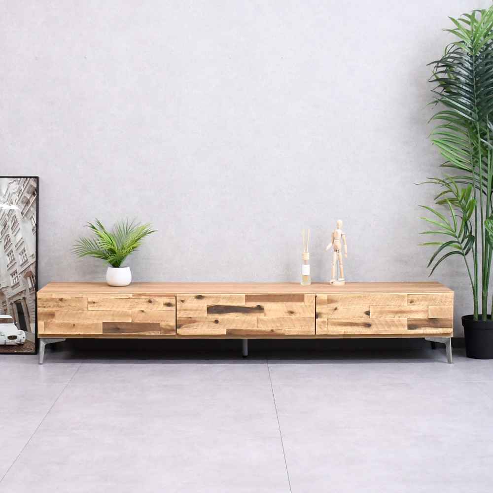 アカシア無垢材を使用した200cm幅のテレビ台 テレビ台 テレビボード FK1F