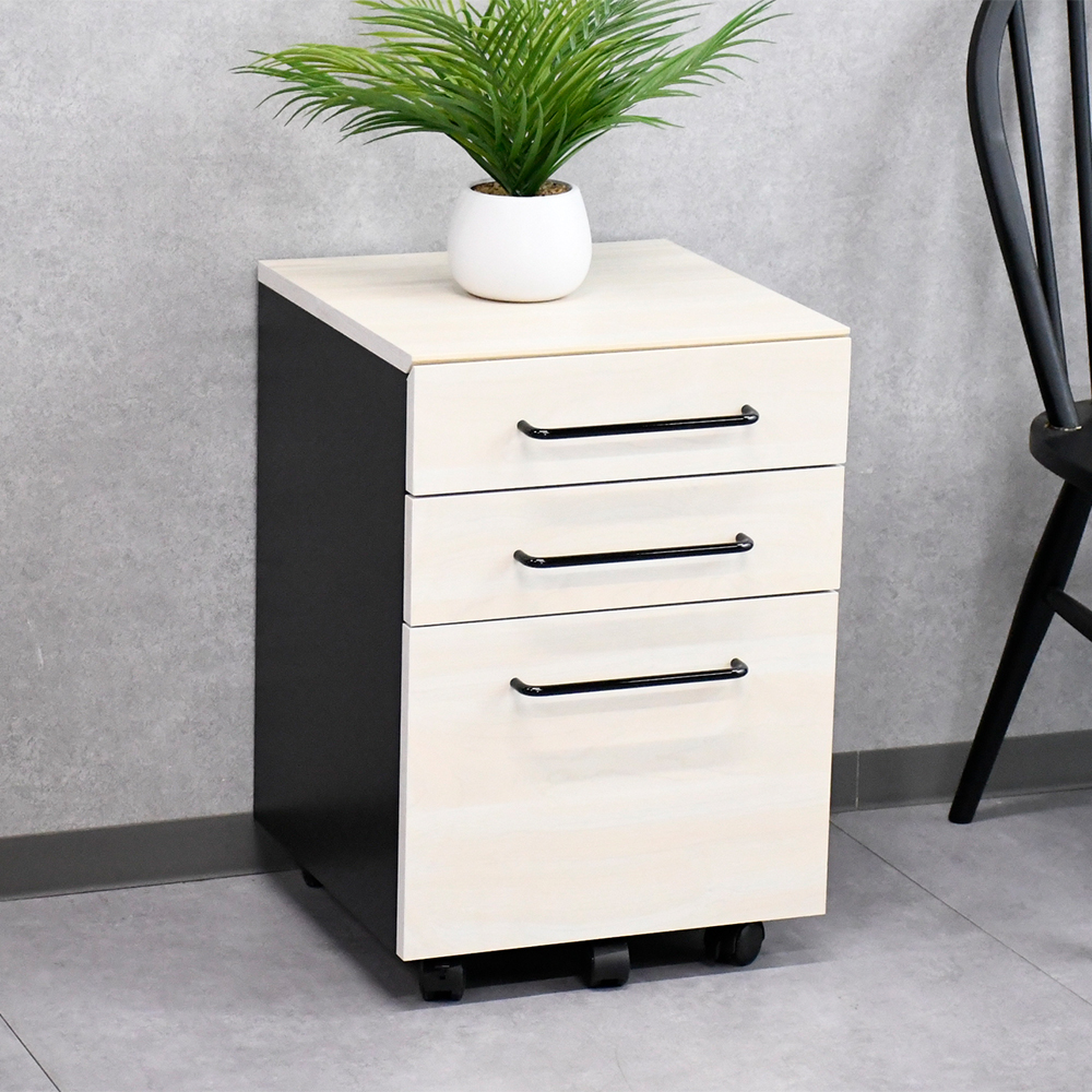 【アウトレット家具】 デスクワゴン 収納 FA16C