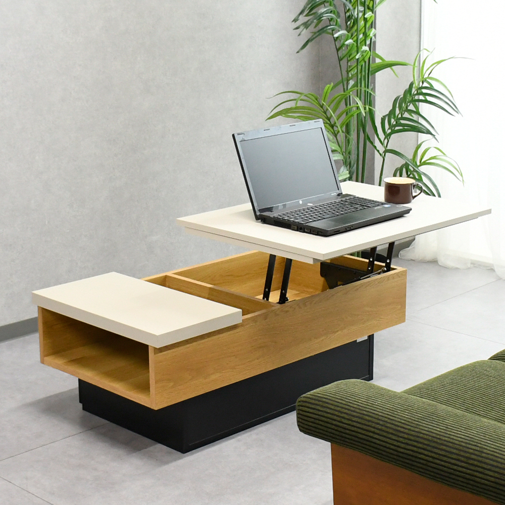 【アウトレット商品】国産 完成品 昇降テーブル 105cm FL26A