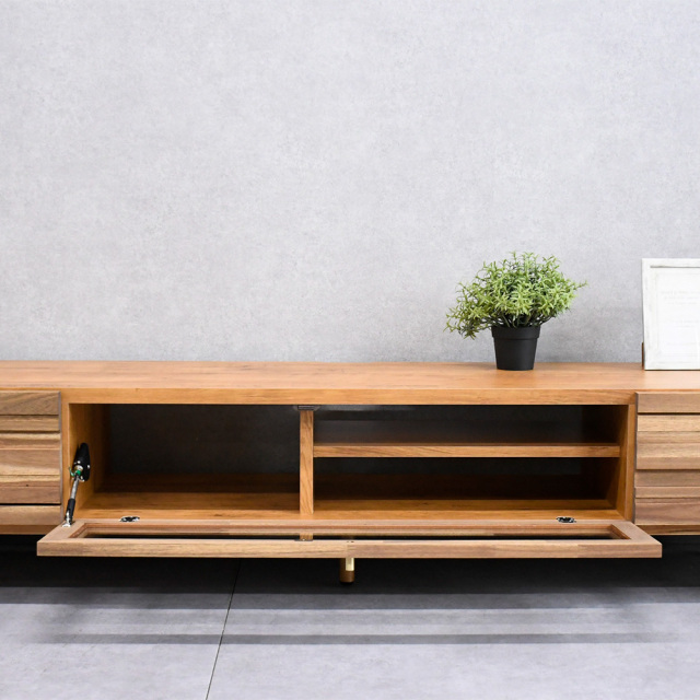 1本限定】 テレビ台 ローボード テレビボード 180cm アカシア無垢 収納