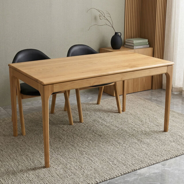 アルダー無垢ダイニングテーブル 幅135cm