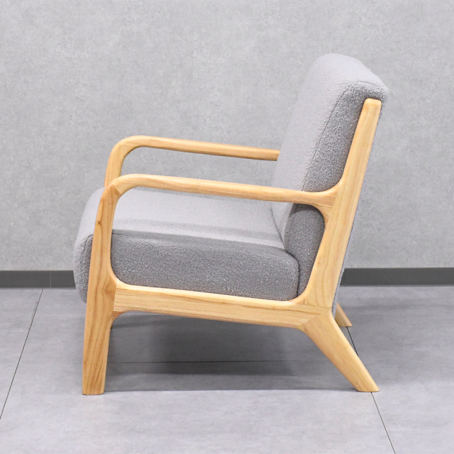 ソファ 1人掛け ブークレ 天然木 無垢 北欧 おしゃれ 二人掛け