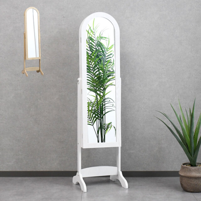 姿見ミラーアクセサリー収納付 鏡 ドレッサー