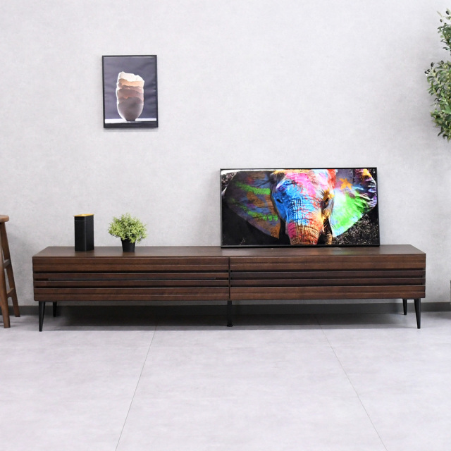 1本限定】 テレビ台 テレビボード ローボード 無垢材 オーク 210 完成 