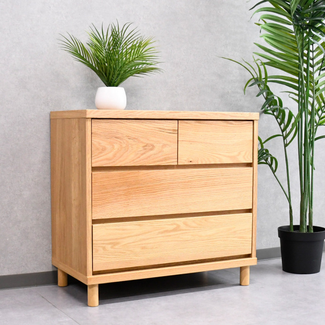 【1本限定】 タンス 収納 ホワイトオーク 無垢 75cm 日本製 国産 完成品 脚付き チェスト アウトレット家具 格安 激安 F0517C