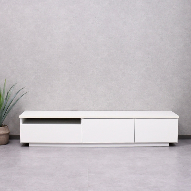 【1本限定】 180cm幅の国産テレビボード 完成品 ホワイト 日本製 テレビ台 アウトレット家具 mobler 通販 激安 F0730C