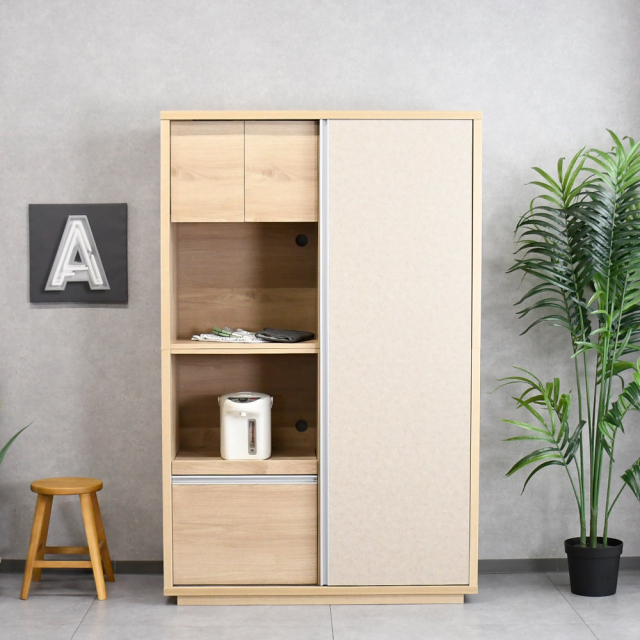 【アウトレット商品】 国産120cm幅キッチンボード 収納
