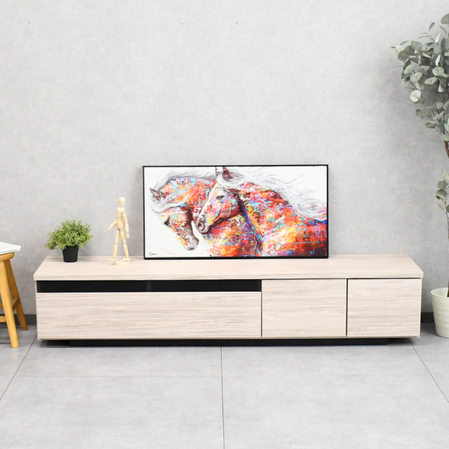 【アウトレット商品】 国産180cm幅テレビ台 完成品 アイボリー