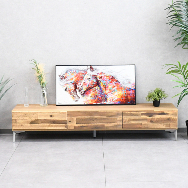 【アウトレット商品】 アカシア無垢180cm幅テレビ台 テレビボード FC17D