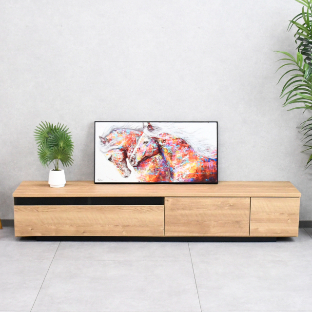 【アウトレット商品】 国産完成品200cm幅テレビ台 テレビボード