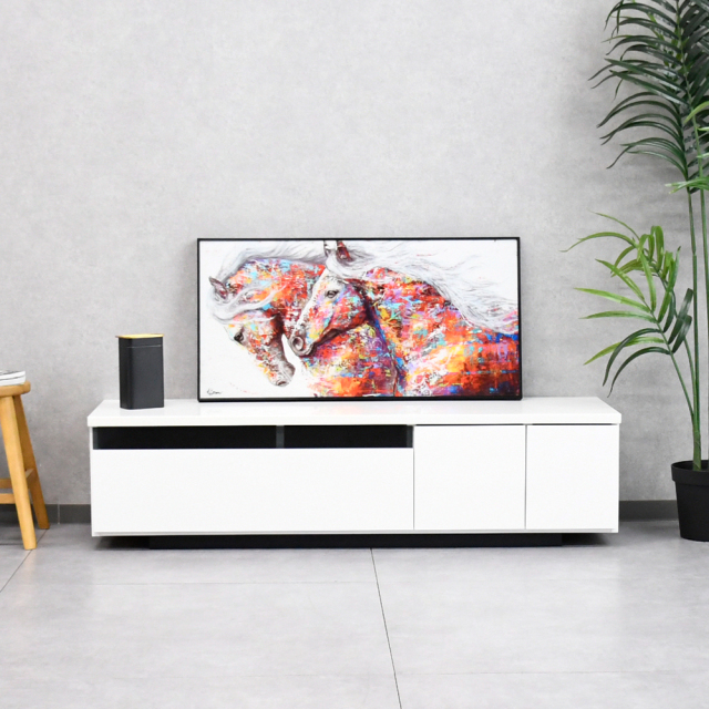 【アウトレット商品】 国産完成品140cm幅テレビ台 テレビボード