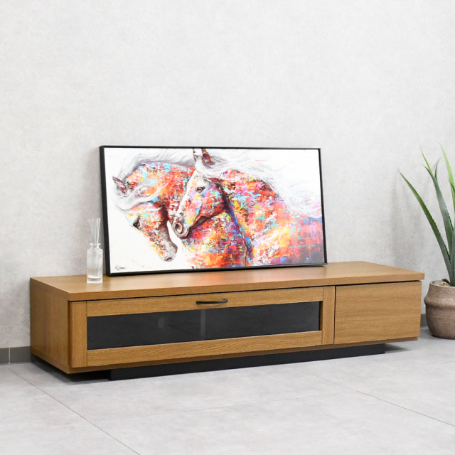 【アウトレット】 国産完成品140cm幅テレビ台 テレビボード FD1B